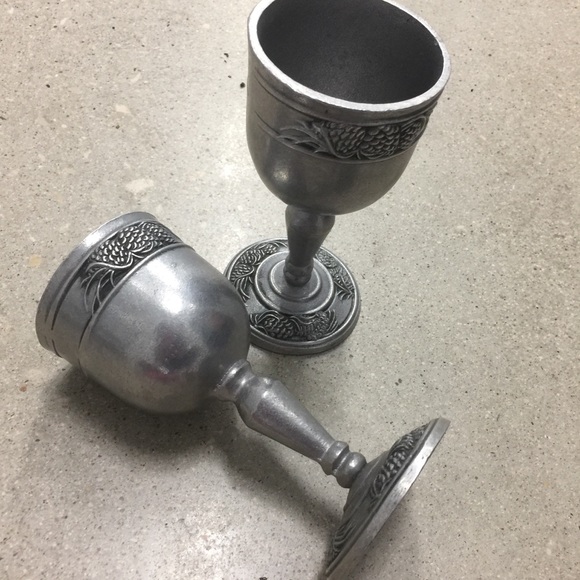 Vintage Carson Statesmetal Pine Ridge Goblets - Picture 2 of 5